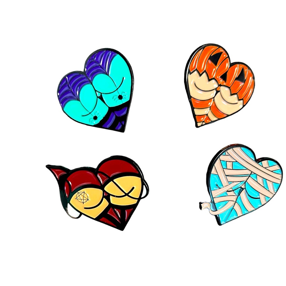 🔥 Women’s fashion heart booty pins ✨
